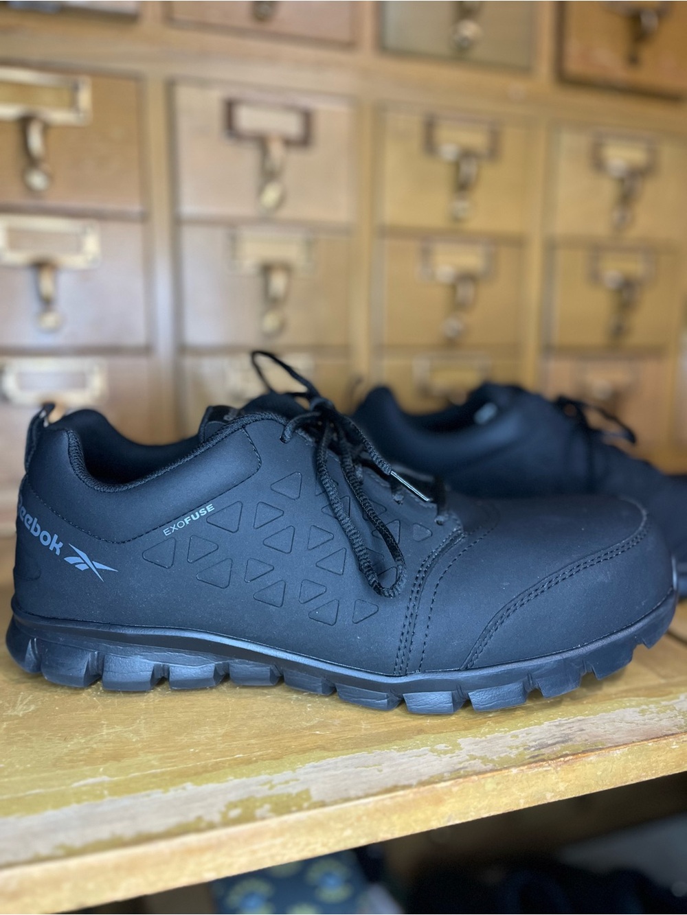Reebok Work - Men's Sublite Cushion Exofuse Composite Toe Work Shoe